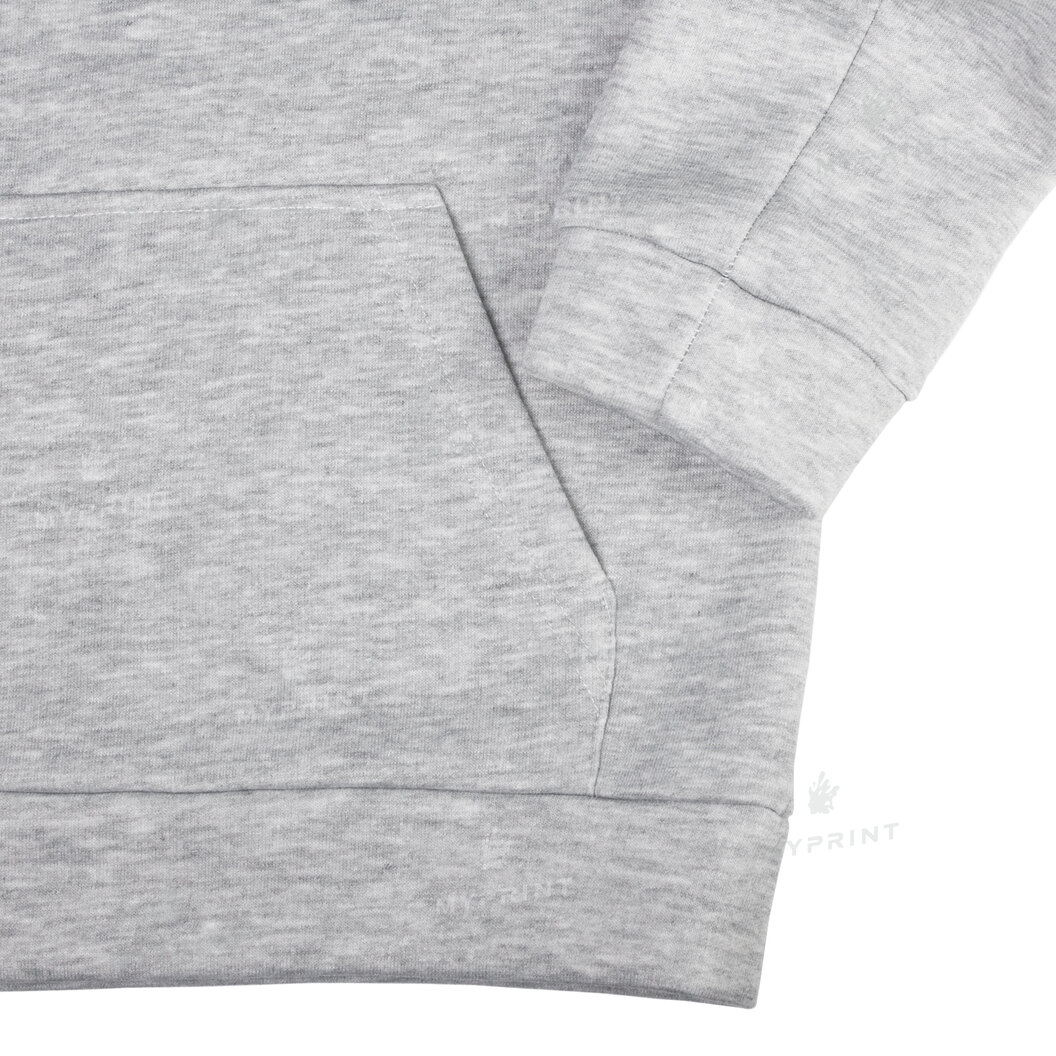 300 g/m² tri-thread fleece unisex print hoodie with pocket, gray, XS (8951) - фото 6 300 g/m² tri-thread fleece unisex print hoodie with pocket, gray, XS (8951) - фото 6 - Blanks for sublimation