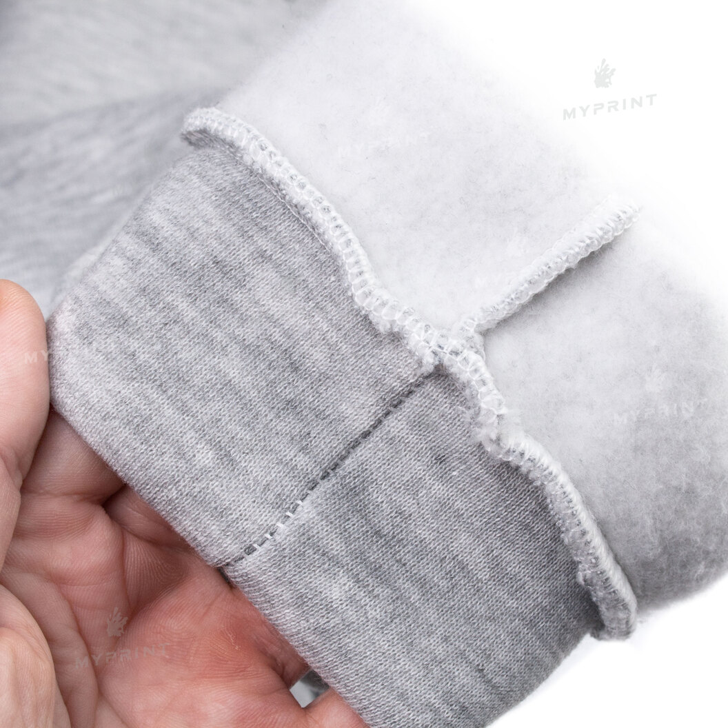 300 g/m² tri-thread fleece unisex print hoodie with pocket, gray, XS (8951) - фото 8 300 g/m² tri-thread fleece unisex print hoodie with pocket, gray, XS (8951) - фото 8 - Blanks for sublimation