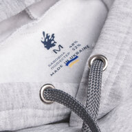 300gsm Fleece Tri-thread Unisex Pocket Print Hoodie, Gray, XXXL (8954) - фото 4 - Blanks for sublimation