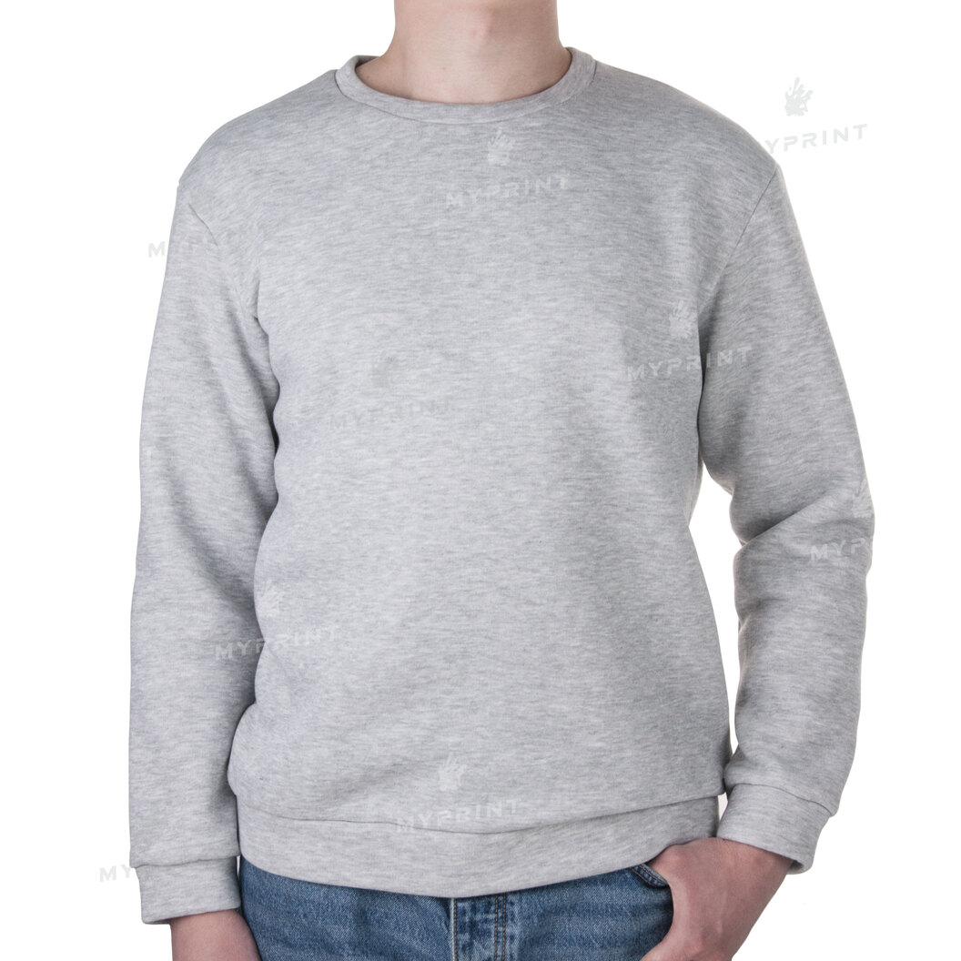 Світшот для друку унісекс тринитка з начісом 300 г/м², сірий, L (9011) - фото 1 Світшот для друку унісекс тринитка з начісом 300 г/м², сірий, L (9011) - фото 1 - Заготовки для сублімації