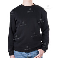 300 g/m² tri-thread fleece print unisex sweatshirt, black, L (9018) - фото 1 300 g/m² tri-thread fleece print unisex sweatshirt, black, L (9018) - фото 1 - Blanks for sublimation