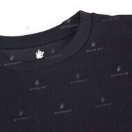 300 g/m² tri-thread fleece print unisex sweatshirt, black, L (9018) - фото 3 300 g/m² tri-thread fleece print unisex sweatshirt, black, L (9018) - фото 3 - Blanks for sublimation