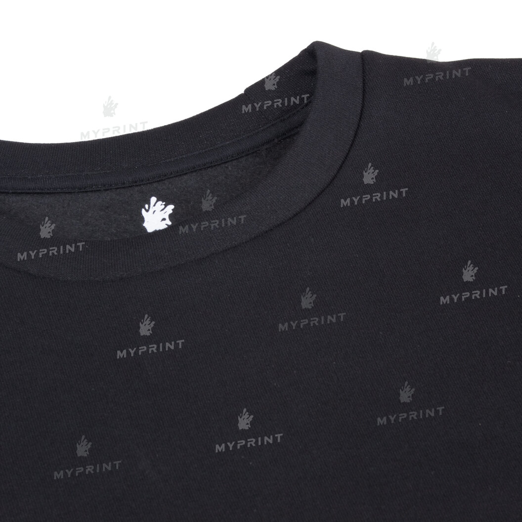 Світшот для друку унісекс тринитка з начісом 300 г/м², чорний, XXL (9023) - фото 3 Світшот для друку унісекс тринитка з начісом 300 г/м², чорний, XXL (9023) - фото 3 - Заготовки для сублімації