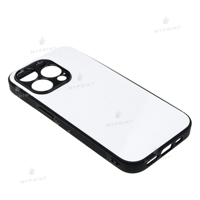 Cover for sublimation 2D silicone (TPU) for iPhone 14 Pro black (9053)  Cover for sublimation 2D silicone (TPU) for iPhone 14 Pro black (9053)