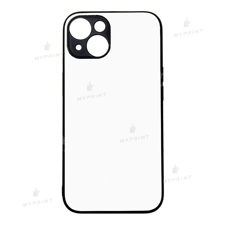 Чехол для сублимации 2D силиконовый (TPU) для iPhone 14 черный (9050)  Чехол для сублимации 2D силиконовый (TPU) для iPhone 14 черный (9050)