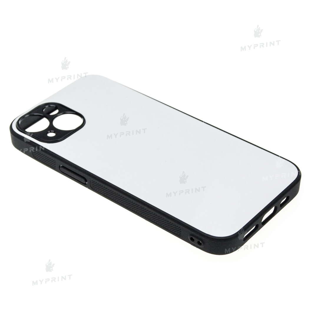 Cover for sublimation 2D silicone (TPU) for iPhone 14 black (9050) - фото 2 Cover for sublimation 2D silicone (TPU) for iPhone 14 black (9050) - фото 2 - Blanks for sublimation