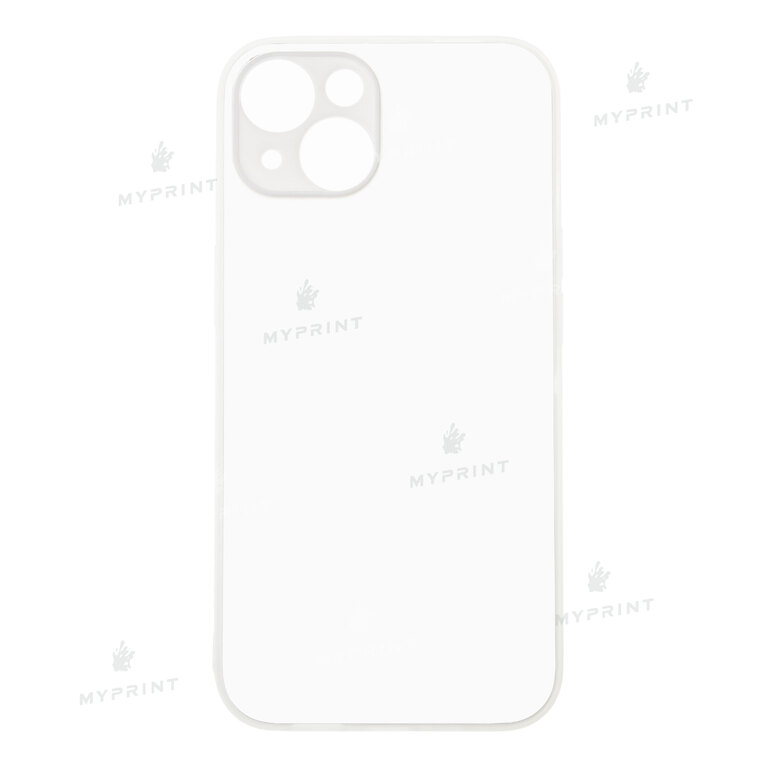 Чехол для сублимации 2D силиконовый (TPU) для iPhone 14 белый (9051)  Чехол для сублимации 2D силиконовый (TPU) для iPhone 14 белый (9051)