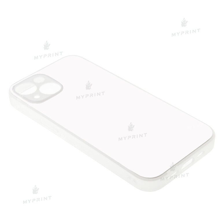Чехол для сублимации 2D силиконовый (TPU) для iPhone 14 белый (9051)  Чехол для сублимации 2D силиконовый (TPU) для iPhone 14 белый (9051)