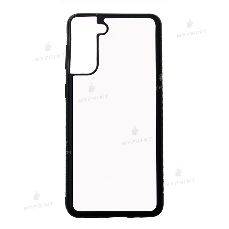 Чехол для сублимации 2D силиконовый (TPU) для Samsung S21 Plus черный (7323)  Чехол для сублимации 2D силиконовый (TPU) для Samsung S21 Plus черный (7323)