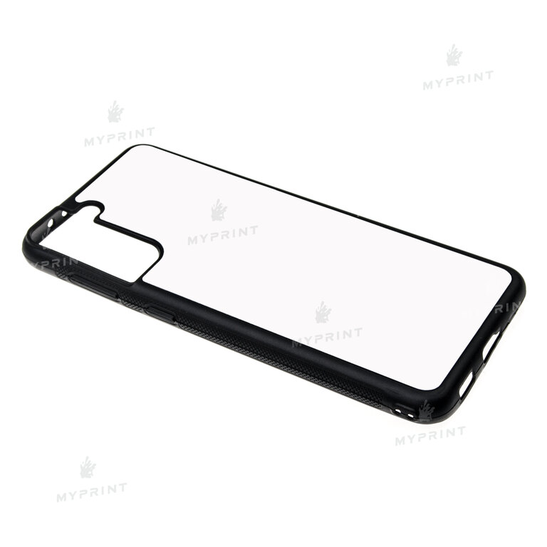 Чехол для сублимации 2D силиконовый (TPU) для Samsung S21 Plus черный (7323)  Чехол для сублимации 2D силиконовый (TPU) для Samsung S21 Plus черный (7323)