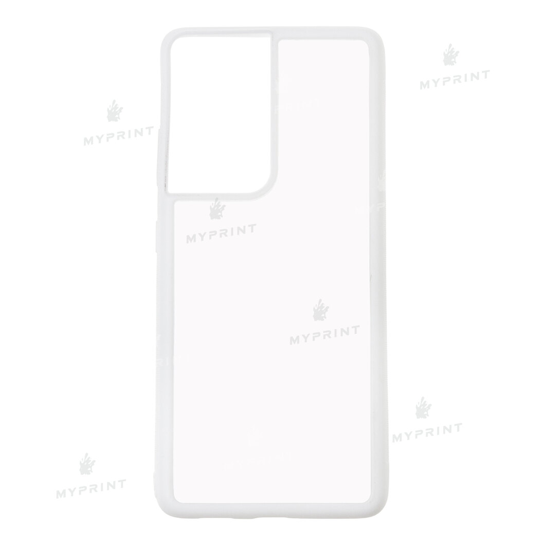 Cover for sublimation 2D silicone (TPU) for Samsung S21 Ultra white (7325) - фото 1 Cover for sublimation 2D silicone (TPU) for Samsung S21 Ultra white (7325) - фото 1 - Blanks for sublimation