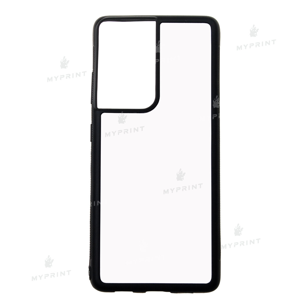 Cover for sublimation 2D silicone (TPU) for Samsung S21 Ultra black (7326) - фото 1 Cover for sublimation 2D silicone (TPU) for Samsung S21 Ultra black (7326) - фото 1 - Blanks for sublimation