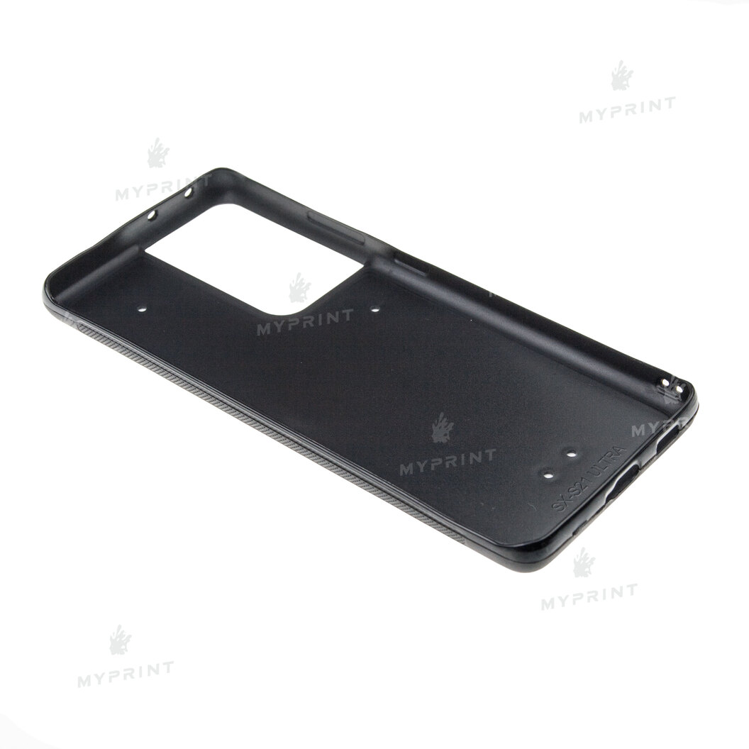 Cover for sublimation 2D silicone (TPU) for Samsung S21 Ultra black (7326) - фото 3 Cover for sublimation 2D silicone (TPU) for Samsung S21 Ultra black (7326) - фото 3 - Blanks for sublimation