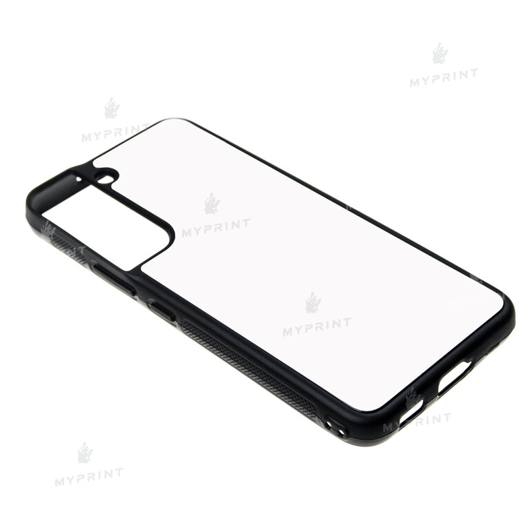 Чехол для сублимации 2D силиконовый (TPU) для Samsung S22 черный (8642)  Чехол для сублимации 2D силиконовый (TPU) для Samsung S22 черный (8642)