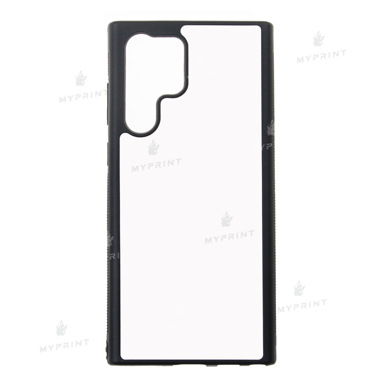 Чехол для сублимации 2D силиконовый (TPU) для Samsung S22 Ultra черный (8645)  Чехол для сублимации 2D силиконовый (TPU) для Samsung S22 Ultra черный (8645)