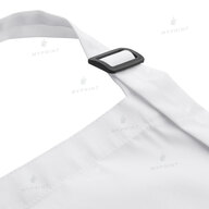 Фартух для сублімації саржевий з лямкою, що регулюється і кишенею подовжений білий (9084) - фото 4 Фартух для сублімації саржевий з лямкою, що регулюється і кишенею подовжений білий (9084) - фото 4 - Заготовки для сублімації