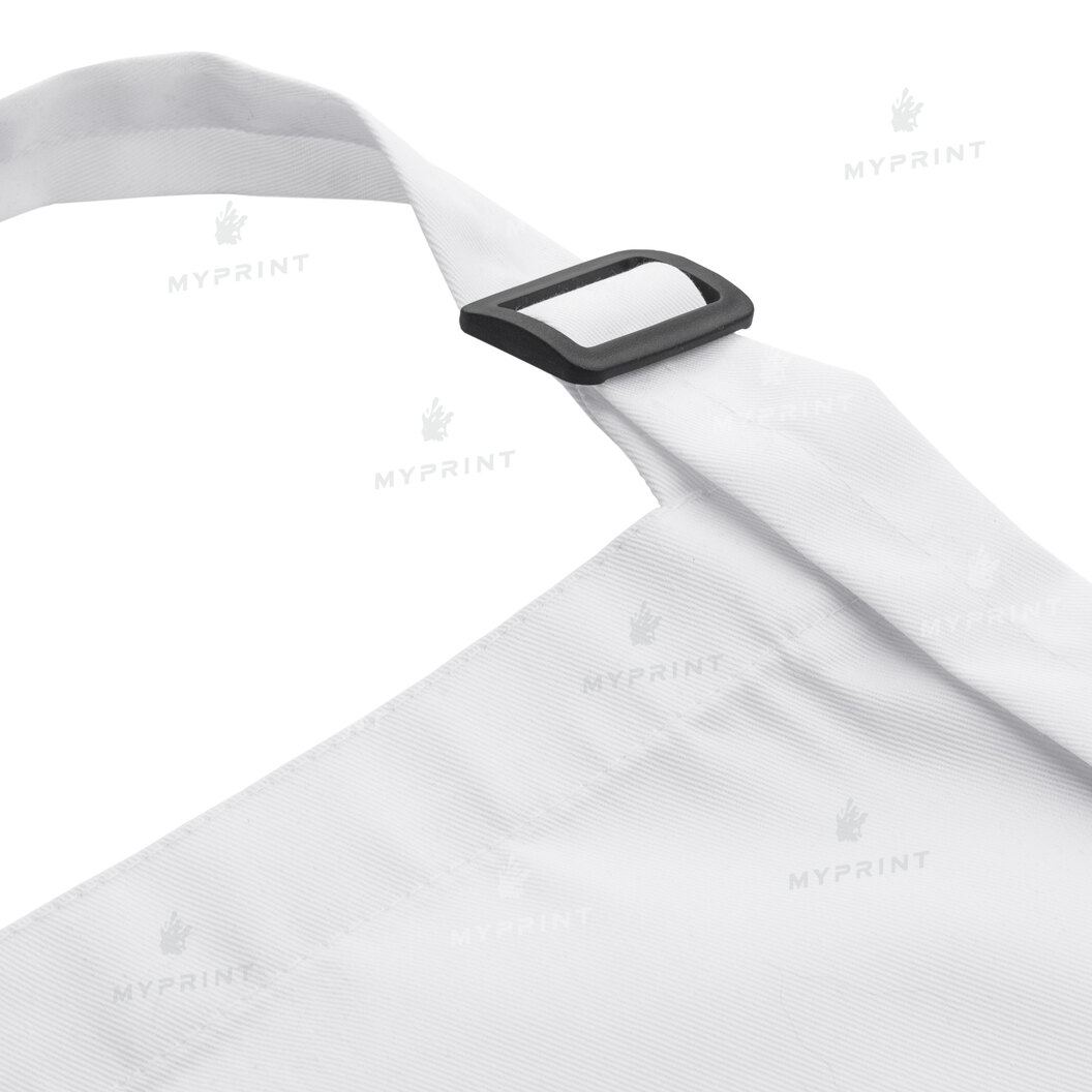 Фартух для сублімації саржевий з лямкою, що регулюється і кишенею подовжений білий (9084) - фото 4 Фартух для сублімації саржевий з лямкою, що регулюється і кишенею подовжений білий (9084) - фото 4 - Заготовки для сублімації