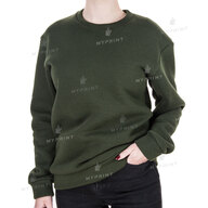 300 g/m² tri-thread fleece print unisex sweatshirt, olive, S (9116) - фото 2 300 g/m² tri-thread fleece print unisex sweatshirt, olive, S (9116) - фото 2 - Blanks for sublimation