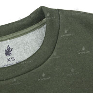 300 g/m² tri-thread fleece print unisex sweatshirt, olive, S (9116) - фото 3 300 g/m² tri-thread fleece print unisex sweatshirt, olive, S (9116) - фото 3 - Blanks for sublimation
