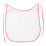 Слюнявчик для сублімації габардиновий на зав'язці з рожевою окантовкою (9248) - фото 1 Слюнявчик для сублімації габардиновий на зав'язці з рожевою окантовкою (9248) - фото 1 - Заготовки для сублімації