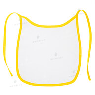 Слюнявчик для сублімації габардиновий на зав'язці з жовтою окантовкою (9250) - фото 1 Слюнявчик для сублімації габардиновий на зав'язці з жовтою окантовкою (9250) - фото 1 - Заготовки для сублімації