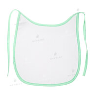 Слюнявчик для сублімації габардиновий на зав'язці із зеленою окантовкою (9251) - фото 1 Слюнявчик для сублімації габардиновий на зав'язці із зеленою окантовкою (9251) - фото 1 - Заготовки для сублімації