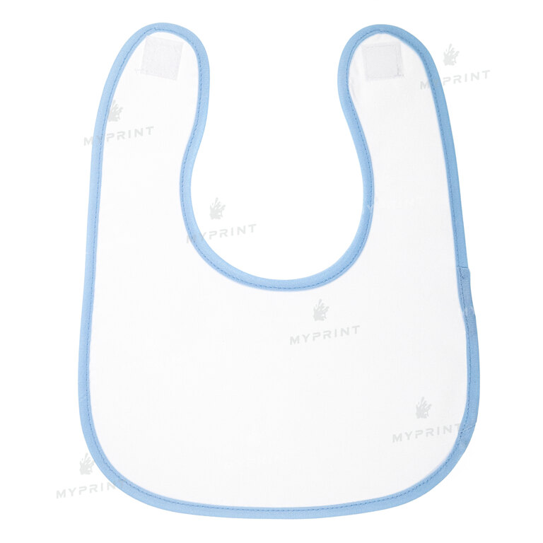 Bib for sublimation gabardine on velcro with blue edging (9253)  Bib for sublimation gabardine on velcro with blue edging (9253)