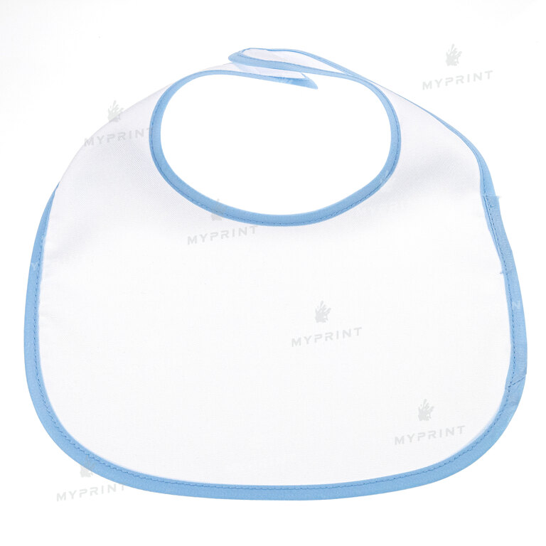 Bib for sublimation gabardine on velcro with blue edging (9253)  Bib for sublimation gabardine on velcro with blue edging (9253)