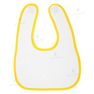 Слюнявчик для сублімації габардиновий на липучці з жовтою окантовкою (9254) - фото 1 Слюнявчик для сублімації габардиновий на липучці з жовтою окантовкою (9254) - фото 1 - Заготовки для сублімації