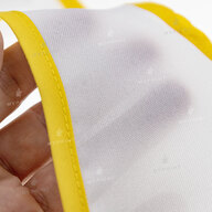 Слюнявчик для сублімації габардиновий на липучці з жовтою окантовкою (9254) - фото 3 Слюнявчик для сублімації габардиновий на липучці з жовтою окантовкою (9254) - фото 3 - Заготовки для сублімації