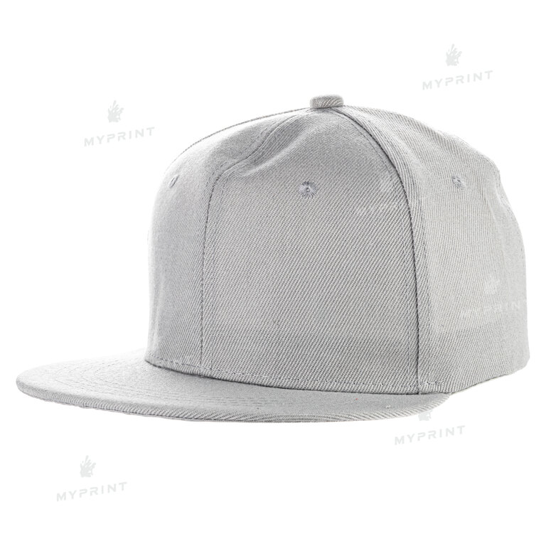 Cap with a straight visor snapback gray (7642)  Cap with a straight visor snapback gray (7642)