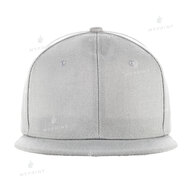 Кепка з прямим козирком snapback сіра (7642) - фото 2 Кепка з прямим козирком snapback сіра (7642) - фото 2 - Заготовки для сублімації