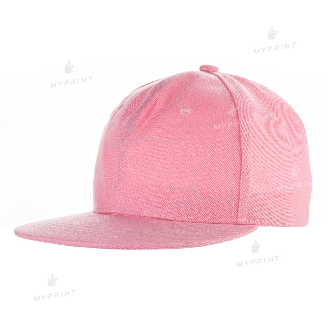 Кепка с прямым козырьком snapback розовая (7981) - фото 1 Кепка с прямым козырьком snapback розовая (7981) - фото 1 - Заготовки для сублимации