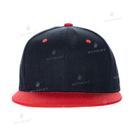 Кепка з прямим козирком snapback чорна з червоним козирком (7985) - фото 2 Кепка з прямим козирком snapback чорна з червоним козирком (7985) - фото 2 - Заготовки для сублімації