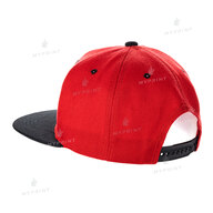 Кепка с прямым козырьком snapback красная с черным козырьком (7984) - фото 3 Кепка с прямым козырьком snapback красная с черным козырьком (7984) - фото 3 - Заготовки для сублимации