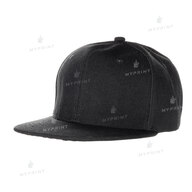 Кепка с прямым козырьком snapback черная (7641) - фото 1 Кепка с прямым козырьком snapback черная (7641) - фото 1 - Заготовки для сублимации