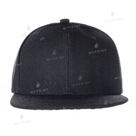 Кепка с прямым козырьком snapback черная (7641) - фото 2 Кепка с прямым козырьком snapback черная (7641) - фото 2 - Заготовки для сублимации