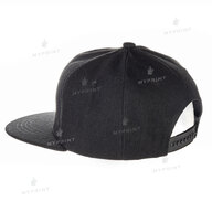 Кепка с прямым козырьком snapback черная (7641) - фото 3 Кепка с прямым козырьком snapback черная (7641) - фото 3 - Заготовки для сублимации