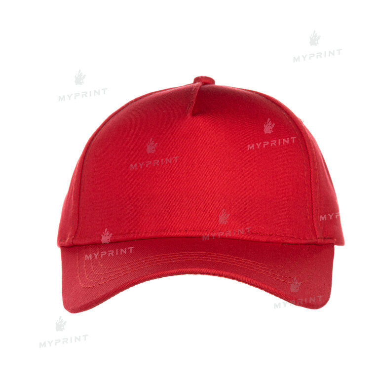 Five-blade cap cotton, children's red (7638)  Five-blade cap cotton, children's red (7638)