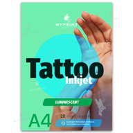 Paper for temporary tattoos My Print Tattoo Inkjet Luminous fluorescent with green glow for inkjet printer A4, 20 sheets (9190) - фото 1 Paper for temporary tattoos My Print Tattoo Inkjet Luminous fluorescent with green glow for inkjet printer A4, 20 sheets (9190) - фото 1 - Consumables for printing