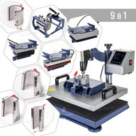 Multifunctional heat press HP 9 in 1 New 29*38 cm (9407) - фото 1 Multifunctional heat press HP 9 in 1 New 29*38 cm (9407) - фото 1 - Thermopresses