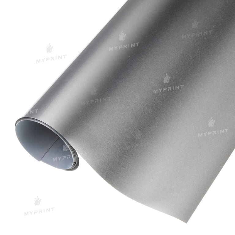 Термотрансферна плівка My Print High Flex PU срібляста 1 пог. м. (1*0,5 м) (7216)  Термотрансферна плівка My Print High Flex PU срібляста 1 пог. м. (1*0,5 м) (7216)