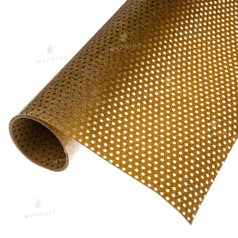 Термотрансферна плівка My Print Mesh Glitter в сітку золотиста 1 пог. м. (1*0,5 м) (7947)  Термотрансферна плівка My Print Mesh Glitter в сітку золотиста 1 пог. м. (1*0,5 м) (7947)