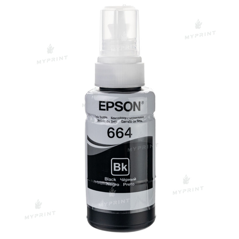 Чернила для принтера водорастворимые Epson T6641 (70 мл) black (7748)  Чернила для принтера водорастворимые Epson T6641 (70 мл) black (7748)