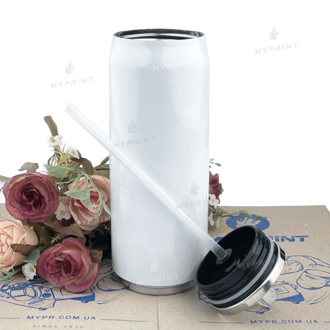Thermocup for sublimation metal (steel 304) "Coca Cola" white (400 ml) (9388) - фото 3 Thermocup for sublimation metal (steel 304) "Coca Cola" white (400 ml) (9388) - фото 3 - Blanks for sublimation