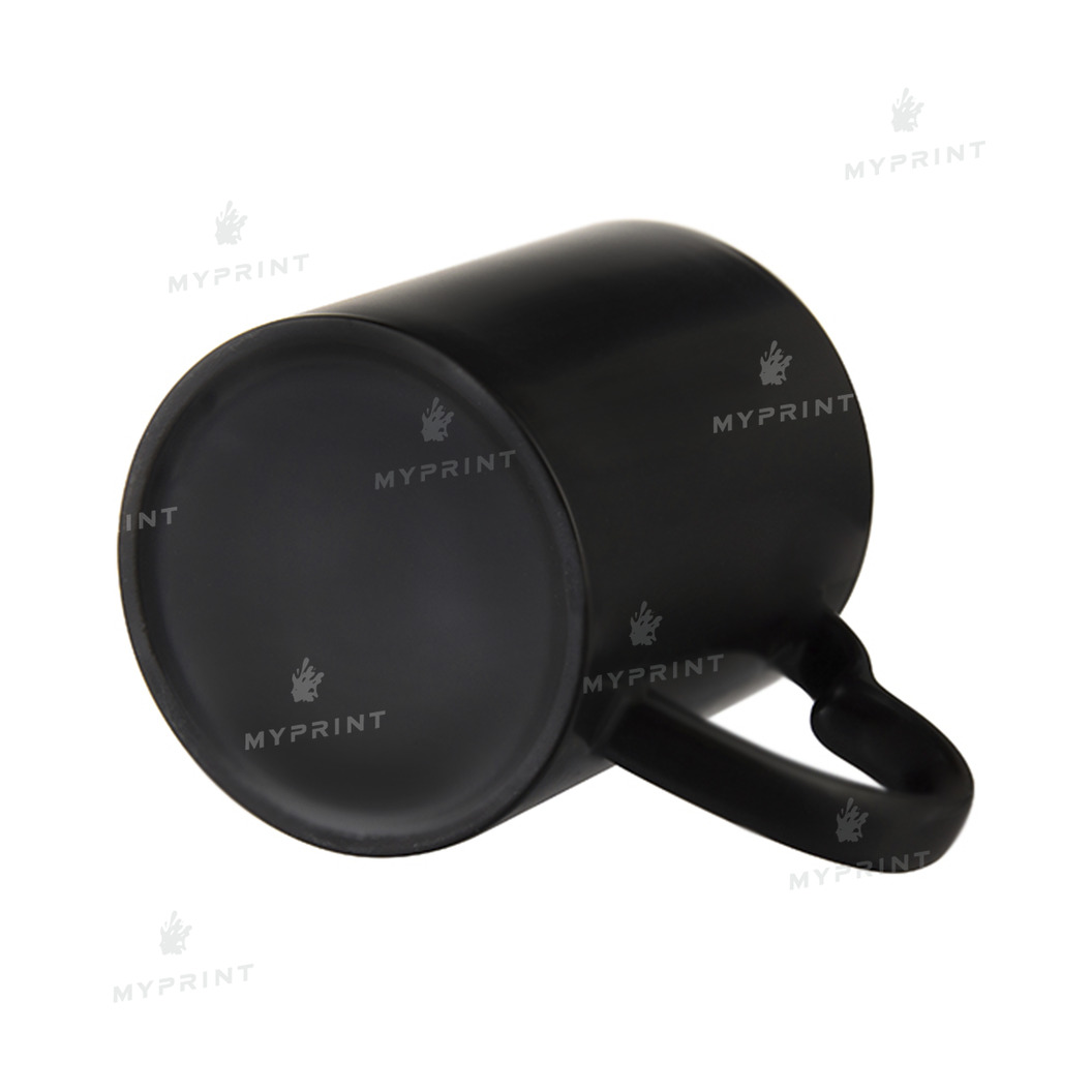 Чашка для сублімації хамелеон з ручкою у формі серця матова чорна 11 Oz (330 мл) (9497) - фото 3 Чашка для сублімації хамелеон з ручкою у формі серця матова чорна 11 Oz (330 мл) (9497) - фото 3 - Заготовки для сублімації