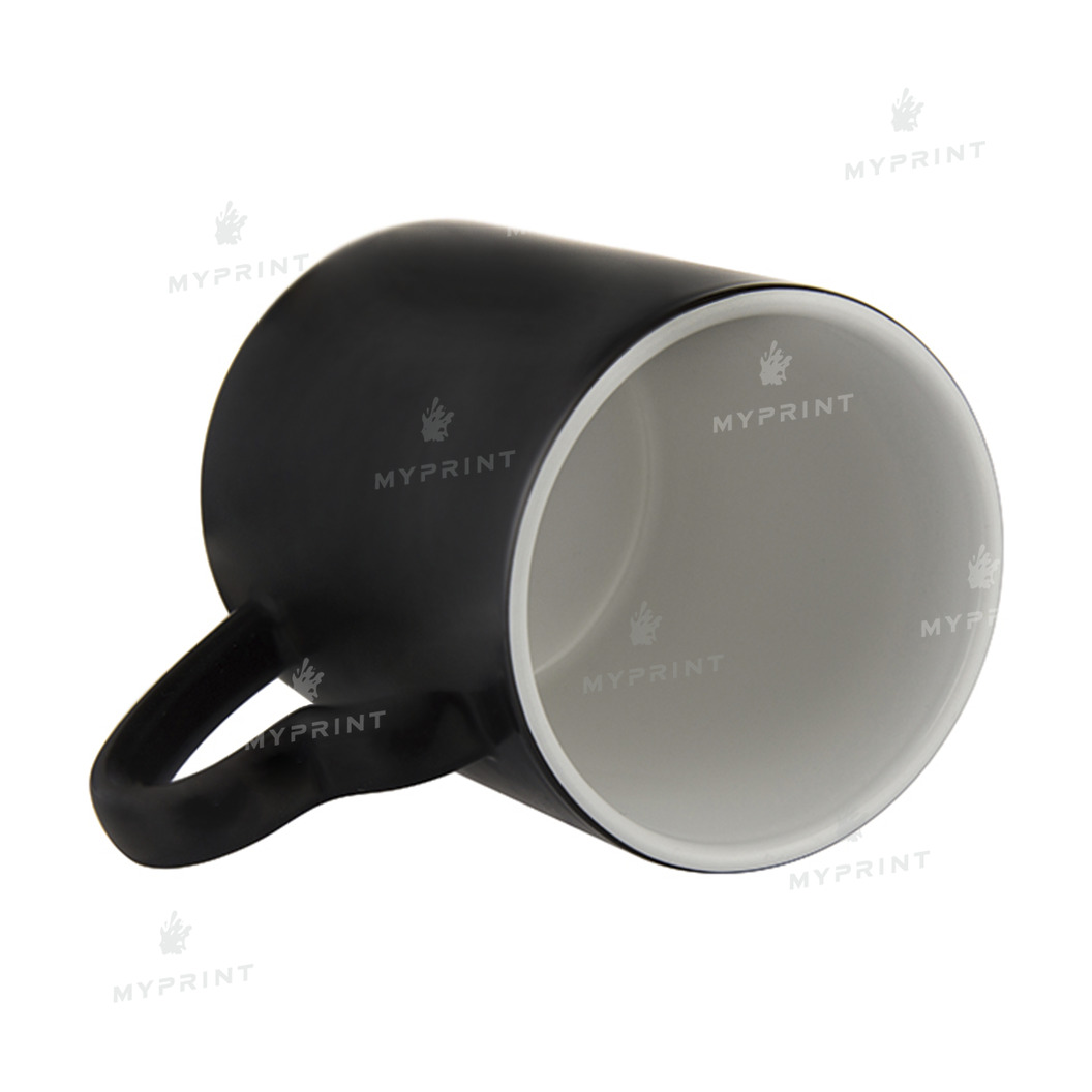 Чашка для сублімації хамелеон з ручкою у формі серця матова чорна 11 Oz (330 мл) (9497) - фото 4 Чашка для сублімації хамелеон з ручкою у формі серця матова чорна 11 Oz (330 мл) (9497) - фото 4 - Заготовки для сублімації