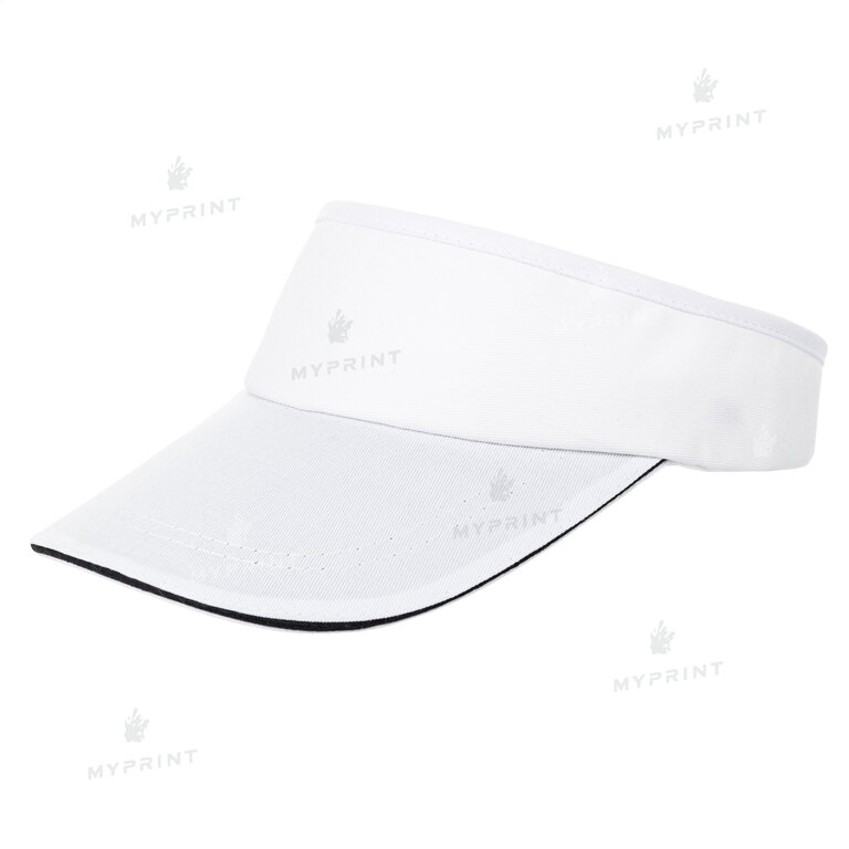 Кепка козырек для сублимации унисекс белая (9534) 
