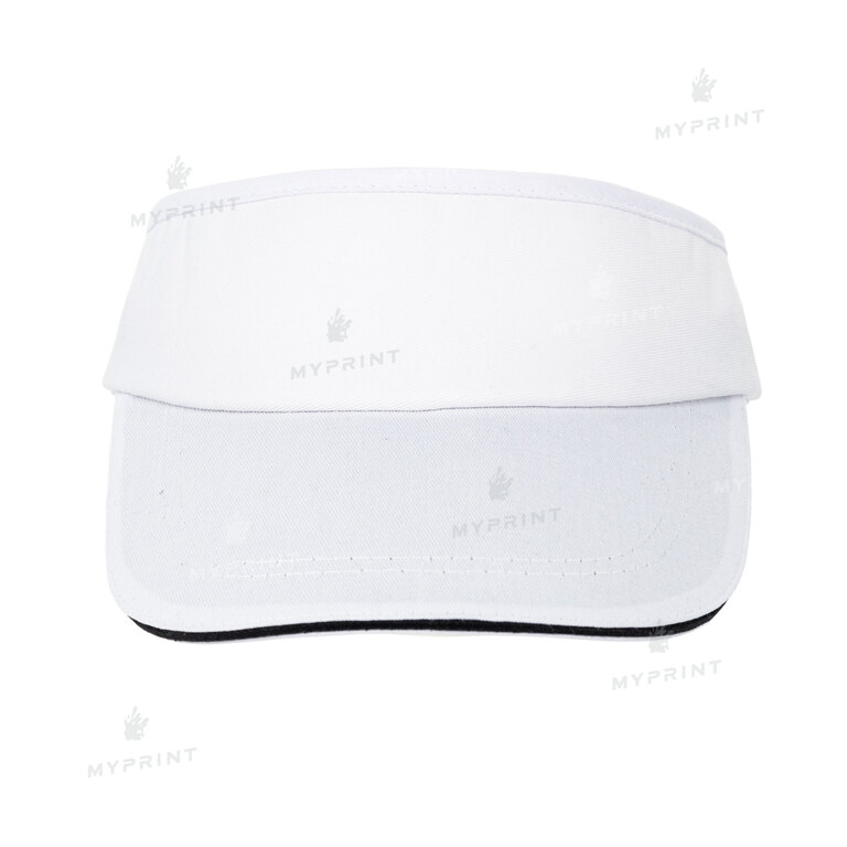 Кепка козырек для сублимации унисекс белая (9534) 