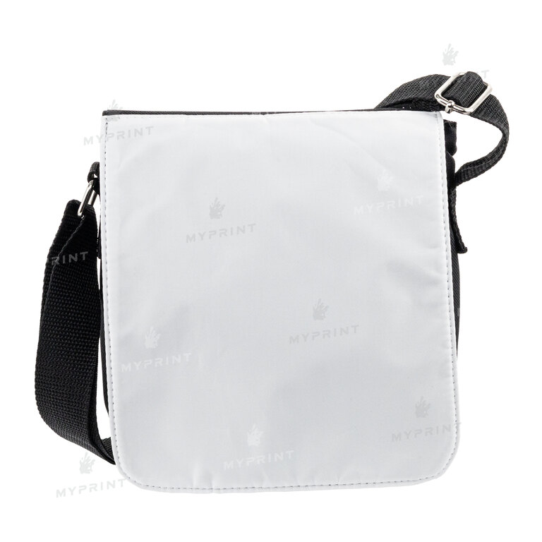Bag for sublimation over the shoulder small black 22*18*5 cm (7371)  Bag for sublimation over the shoulder small black 22*18*5 cm (7371)